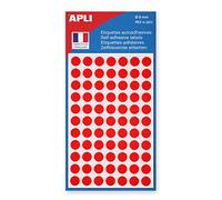 Apli 111833 - Pochette de 462 pastilles rouges Ø 8 mm