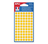 Apli 111834 - Pochette de 462 pastilles jaunes - Ø 8 mm