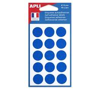 APLI 111962 - Pochette de 90 pastilles de couleur bleue Ø 19 mm