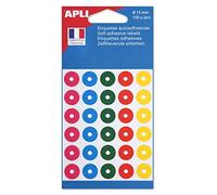 Apli 11335 - Pochette de 150 oeillets de couleurs assorties Ø 15 mm