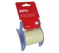 Apli 11595 - Distributeur de notes adhésives repositionnables - 60 mm x 1 m - Couleur : jaune 48800