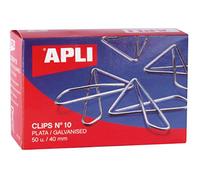 Apli 11914 - Boîte de 50 attaches géantes argentées - nº 10-40 mm