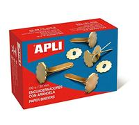 APLI 12285 Boîte de 100 Attaches parisiennes avec oeillets 18 mm