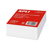 APLI 12910 - Bloc-notes cube 80 x 80 mm - 500 feuilles blanc