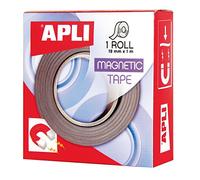 APLI Ruban adhésif magnétique 13830 – 19 mm x 1 m – Noir