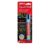Apli 13955 - Marqueur Craie Liquide Effaçable Pointe Ronde Écriture Bleue Diàmètre 5.5mm