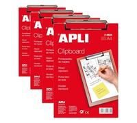 APLI 14684 - Porte-bloc en bois 210 x 297 mm (Lot de 4)