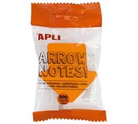 APLI Notes adhésives 16276 flèche 70 x 70 mm Bloc 200 feuilles 4 couleurs fluorescentes