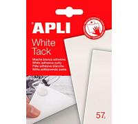 APLI 17061 - Pâte Adhésive Blanche Apli Tack - 57 g, Modelable et Réutilisable - pâte à fixer