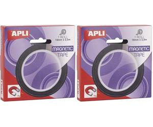 Apli 17724 Ruban adhésif magnétique (Lot de 2)