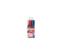 APLI 18062 Lot de 6 marqueurs aquarellables aux couleurs classiques double pointe ronde 1 mm et pinceau 1 à 4 mm