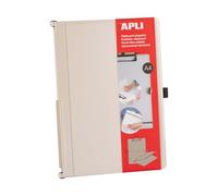 APLI 19646A - Clipboard pliable A4 blanc presse-papiers plastique ABS