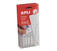APLI 20893-384 Lot de 6 boîtes adhésives transparentes double face amovibles Ø10 mm