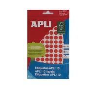 Apli 2732 Cercle permanent rose étiquette autocollante 1 cm x 8 feuilles