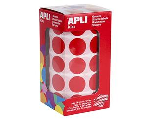 Apli 4861 1770 gommettes rouges diam 20