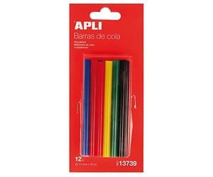 APLI 941771 - 10 barres de silicone colle chaude, 7.5 mm
