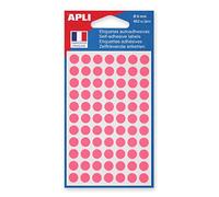 Apli-AGIPA 111838 Pastille Adhésive 8 mm Pochette Lot de 462, Rose
