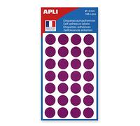 Apli-AGIPA 111846 Pastille Adhésive 15 mm Pochette Lot de 168, Violet