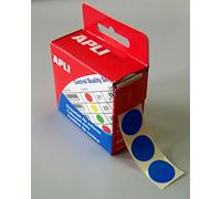 APLI-AGIPA 11747 Pastille Adhésive Diamètre 15mm Permanente Lot de 150 , bleu