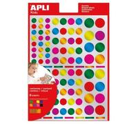 Apli Agipa - Gommettes Rond 624 pastilles métallisées