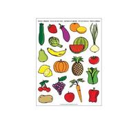 Apli Autocollants À Thème Fruits Et Légumes, 60 Étiquettes 1 Unité(S)