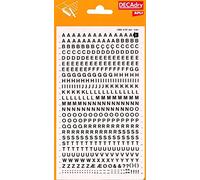 Apli DD1F - Lettres transfert majuscules noires - 4 mm - 470 caractères