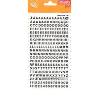 Lettres Alphabet Et Chiffres Transfert Noir 5mm Police Simple