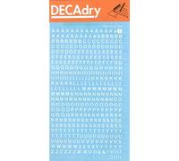 Apli DDB1F - Lettres transfert majuscules blanches - 4 mm - 470 caractères