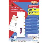 Apli DECAdry Pochette de 120 Classeur dos multi-usage 192 x 61 mm Blanc