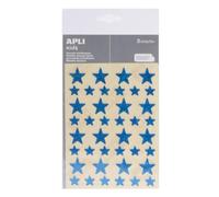 Apli Gommettes étoile 12 et 20 mm Holographique Bleu x