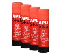 Apli grand bâtonsde colle pour enfant Rouge 40 g (Lot de 4)