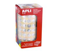 Apli kids 11628 Rouleau de 5192 Gommettes Métallisée Rondes 10,5 mm HOLOGR