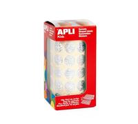 Apli Kids 11631 Rouleau de 2832 Gommettes métallisée Rondes 15 mm Holograp