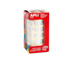 Apli Kids 11631 Rouleau de 2832 Gommettes métallisée Rondes 15 mm Holograp