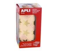 APLI Kids 12044 Rouleau de 1416 gommettes étoiles Or
