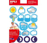 Apli Kids 12946 Gommettes le temps 3 feuilles mobiles