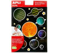APLI Kids 15174 Sac à gommes 12 feuilles Système solaire