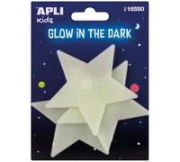 Apli Kids 16550 Autocollant Décoratif Plastique Blanc Permanent 3 Pièces Blanc