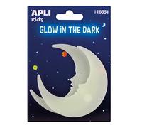 APLI Kids 16551 Sachet d'autocollants luminescents, 2 lunes