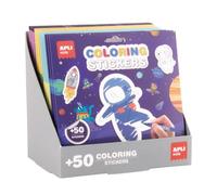 APLI Kids 20229 Lot de 12 autocollants colorés avec cires