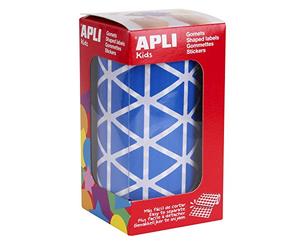 Apli Kids 4868 Rouleau de 2832 gommettes triangles grand bleu. 20 mm
