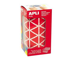 Apli Kids 4869 Rouleau de 2832 gommettes triangulaires 20 mm rouge
