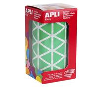 Apli Kids 4870 Rouleau de 2832 gommettes triangulaires 20 mm vert