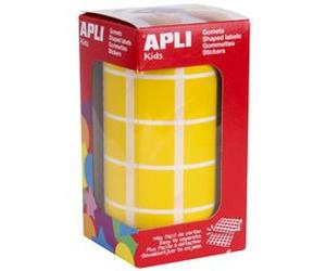 APLI Kids Gommette de couleur 'carré', en rouleau, rouge