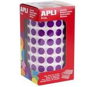 APLI kids - Rouleau d'autocollants ronds - 10,5 mm, 59 feuilles - lilas Lilas G