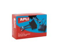 APLI Lot de 12 pinces à clip L 19 mm