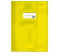 APLI Lot de 3 Protège-cahiers PVC 19/100ème 21 x 29.7 cm Jaune