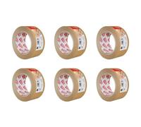 Apli Lot De 6 Rubans Adhésif En Papier Kraft 48 Mm X 50 M