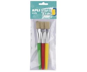 Apli Pinceaux jumbo peinture enfants - Lot de 3