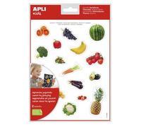 Apli Pochette 2 Feuilles Gommettes Images Réalistes Enlevable Les Légumes